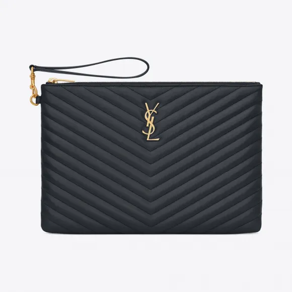 伊夫圣罗兰/Yves Saint laurent 字母标志提花真皮平板电脑包 559193CWU011251