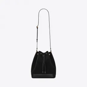 伊夫圣罗兰/Yves Saint laurent MONOGRAM ALL OVER 麂皮水桶包 56860609W3W1000