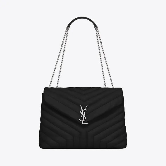 伊夫圣罗兰/Yves Saint laurent 女士 经典中号monogram黑色“y”字形拼接真皮挎包 574946DV7261000