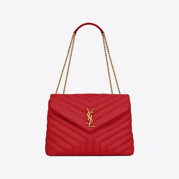 伊夫圣罗兰/Yves Saint laurent loulou中号“y”型matelassé皮革链条包 574946DV7276405