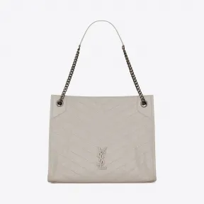 伊夫圣罗兰/Yves Saint laurent 女士 NIKI中号褶皱复古皮革购物包  5779990EN049207