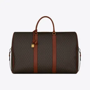 伊夫圣罗兰/Yves Saint laurent le monogramme 72h monogram涂层帆布和光滑皮革手袋行李包 5821412UY2W2166