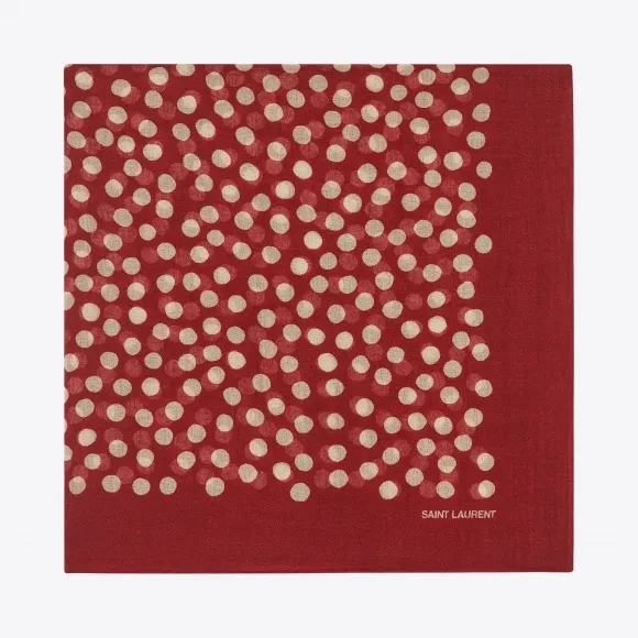 伊夫圣罗兰/Yves Saint laurent 提花羊毛方形，带有小鹿斑点 5851353Y2006378