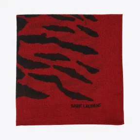 伊夫圣罗兰/Yves Saint laurent Challis头巾与斑马纹 5861544Y2006460