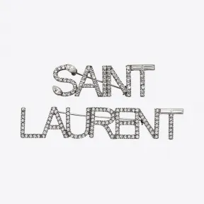 伊夫圣罗兰/Yves Saint laurent SAINT LAURENT 黄铜水晶胸针 586493Y15268368