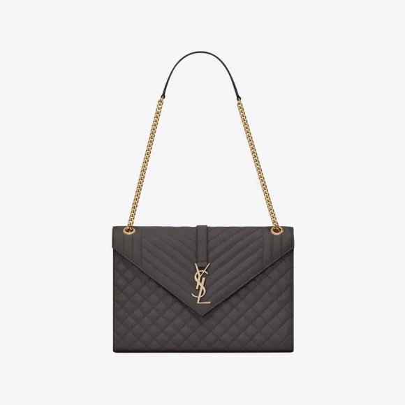 伊夫圣罗兰/Yves Saint laurent envelope大号mix matelassé粒面压印皮革信封包 600166BOW971112