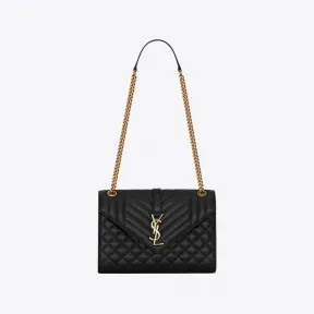 伊夫圣罗兰/Yves Saint laurent 中号mix matelassé皮革信封包 600185AABZO1025