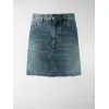 伊夫圣罗兰/Yves Saint laurent 女士 毛边牛仔迷你裙 602944Y807OBLUE