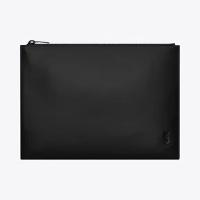 伊夫圣罗兰/Yves Saint laurent tiny monogram雾面皮革拉链平板电脑包 6077791JB0U1000