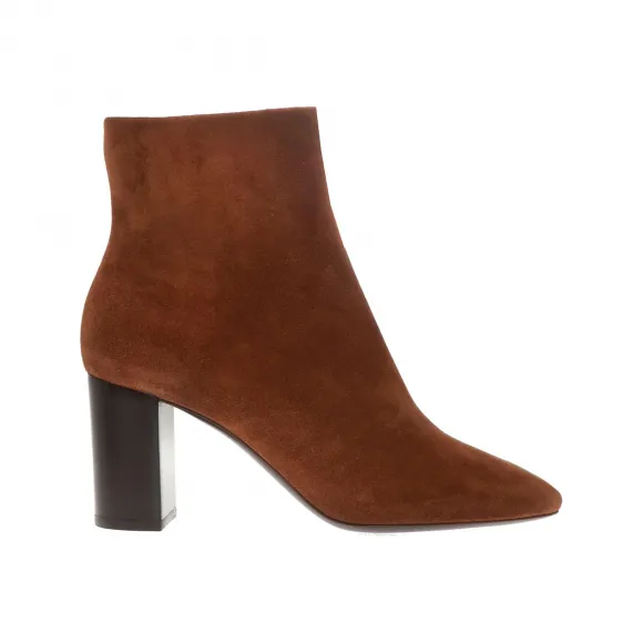 伊夫圣罗兰/Yves Saint laurent 棕色 外and内层:|麂皮|鞋底:|皮质| 女士 皮靴 608546-1NX00-2330