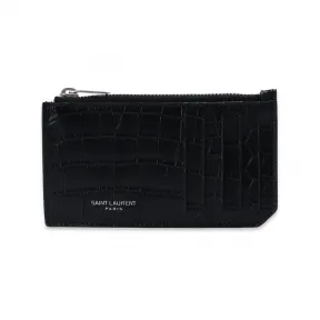 伊夫圣罗兰/Yves Saint laurent 黑色 100%皮质 男士 卡夹 609362-DZE0E-1000