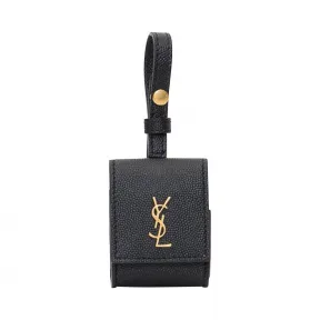 伊夫圣罗兰/Yves Saint laurent Monogram Graud压纹皮革Monogram耳机架 6121111GF0J1000