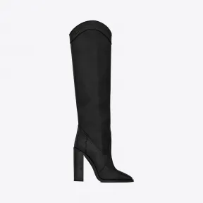 伊夫圣罗兰/Yves Saint laurent KATE高帮靴 采用特易式浮雕皮革 6213061J8201000