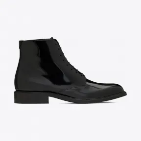 伊夫圣罗兰/Yves Saint laurent ARMY系带亮面皮靴 6323581YZ001000