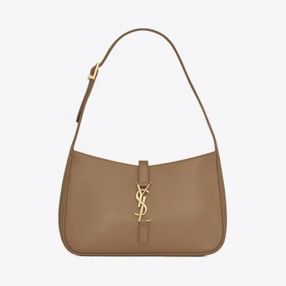 伊夫圣罗兰/Yves Saint laurent Le 5 à 7光滑皮革Hobo手袋 6572282R20W9832