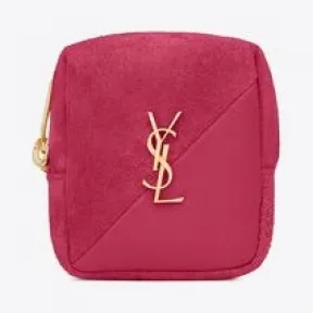 伊夫圣罗兰/Yves Saint laurent Jamie绒面材质和羊皮立方体吊坠 6699641QS915620