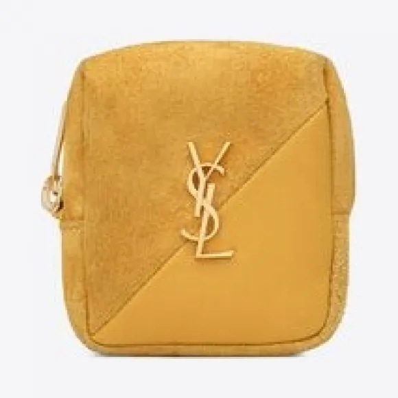 伊夫圣罗兰/Yves Saint laurent  Jamie绒面材质和羊皮立方体吊坠 6699641QS917003