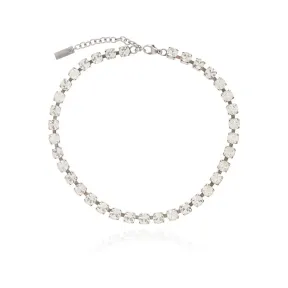 伊夫圣罗兰/Yves Saint laurent 银色 75%黄铜s|25%玻璃 女士 项圈 671669-Y1526-8368