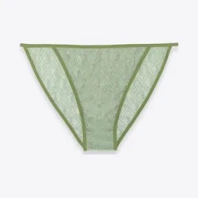 伊夫圣罗兰/Yves Saint laurent 针织薄纱字母标志内裤，点缀仿水晶 676133Y36DR3852