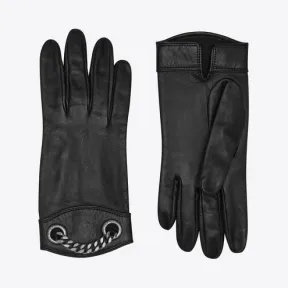 伊夫圣罗兰/Yves Saint laurent 皮革和金属手套 6769093YI531081