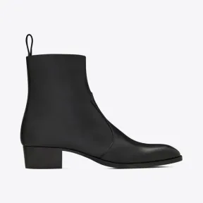 伊夫圣罗兰/Yves Saint laurent wyatt光滑皮革拉链靴 6826271YL001000