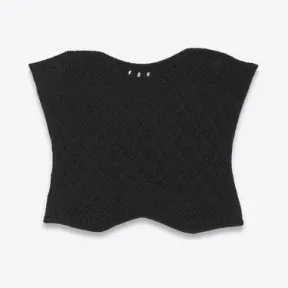 伊夫圣罗兰/Yves Saint laurent 羊毛钩织胸衣 685390Y75LB1000