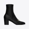 伊夫圣罗兰/Yves Saint laurent beau光滑皮革靴 70946825NCC1000