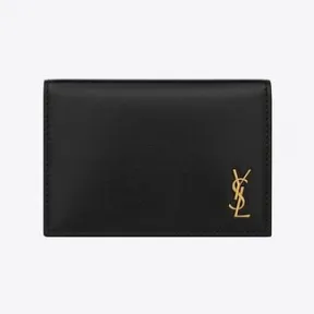 伊夫圣罗兰/Yves Saint laurent tiny cassandre亮面皮革名片夹 73007702G0W1000