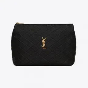 伊夫圣罗兰/Yves Saint laurent gaby绗缝皮革化妆包 7339551EL071000