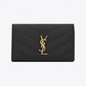 伊夫圣罗兰/Yves Saint laurent cassandre saint laurent粒面压印皮革细长钥匙包 736236BOW011000