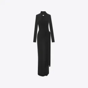 伊夫圣罗兰/Yves Saint laurent 亮面针织裹身裙 741641Y37CD1000