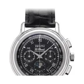 真力时/Zenith 月相 不锈钢 自动机械机芯 男表 01.0240.410-23.C495.GB