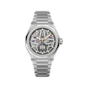 真力时/Zenith DEFY SKYLINE Skeleton镂空天际腕表 41MM 精钢 自动机械机芯 男表 03.9300.3620-80.I001