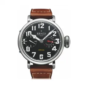 真力时/Zenith 飞行员系列 白金 手动机械机芯 男表 04.2420.5011-17.C723