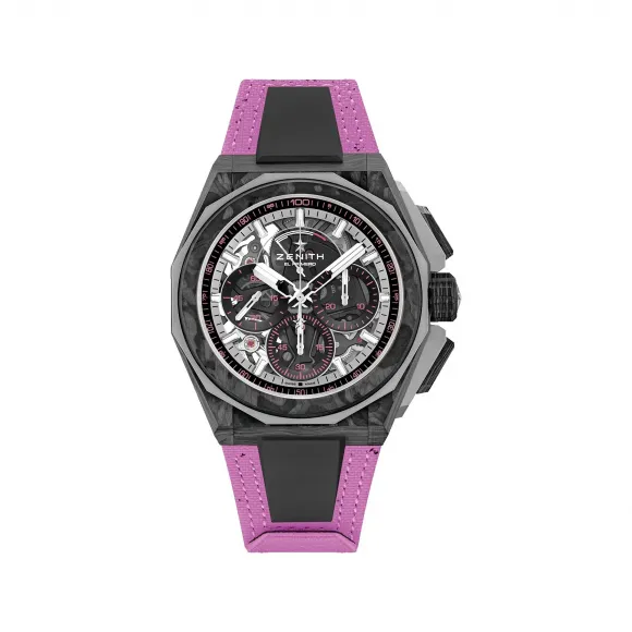 真力时/Zenith DEFY 系列 45 MM 碳纤维及钛金属 自动机械机芯 男表 10.9100.9004-2-24.I301