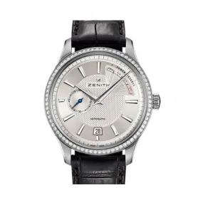 真力时/Zenith 菁英系列 不锈钢镶钻 自动机械机芯 男表 16.2120.685-02.C498