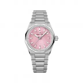 真力时/Zenith DEFY 系列 36 MM 精钢 自动机械机芯 男表 16.9400.670-18.I001