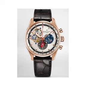 真力时/Zenith El Primero系列 18k玫瑰金 自动机械机芯 男表 18.2041.4061-77.C494
