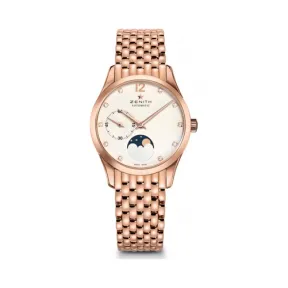 真力时/Zenith 菁英系列 18k玫瑰金镶钻 自动机械机芯 女表 18.2311.692-03.M2310