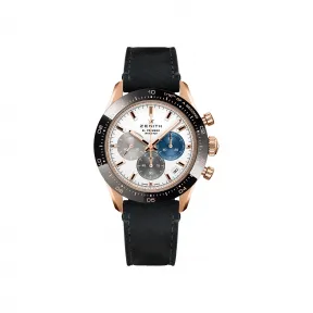 真力时/Zenith CHRONOMASTER旗舰系列 41MM 玫瑰金 & 陶瓷 自动机械机芯 男表 18.3100.3600-69.C920