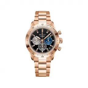 真力时/Zenith 41MM 18kt 玫瑰金 自动机械机芯 男表 18.3101.3600-21.M3100