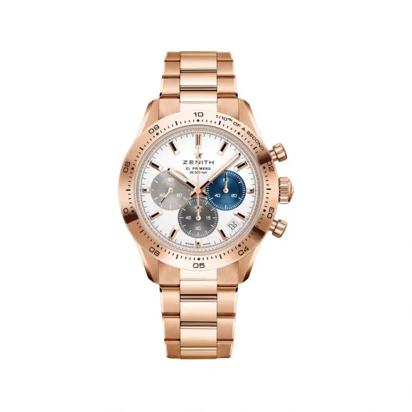 真力时/Zenith 41MM 18kt 玫瑰金 自动机械机芯 男表 18.3101.3600-69.M3100