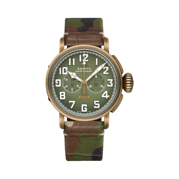 真力时/Zenith 飞行员系列 青铜 自动机械机芯 男表 29.2430.4069-63.C814