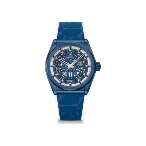 真力时/Zenith Defy系列 蓝色陶瓷 自动机械机芯 男表 49.9004.670-51.R599
