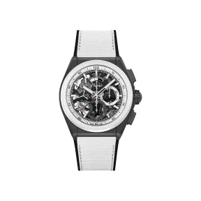 真力时/Zenith DEFY系列 Matte Ceramic & white ceramic bezel 44毫米 MM 男表 49.9007.9004-11.R923
