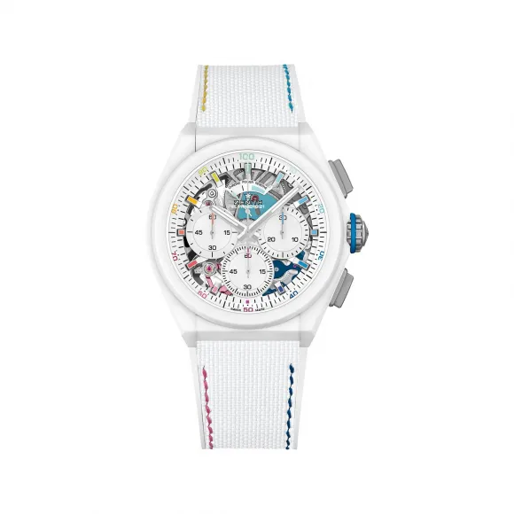 真力时/Zenith DEFY 21 Chroma限量版 44MM 白色陶瓷 自动机械机芯 男表 49.9014.9004-01.R953
