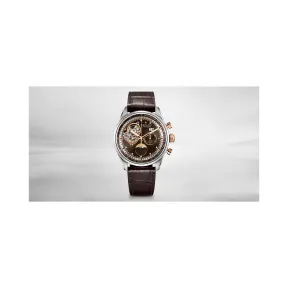 真力时/Zenith El Primero系列 18k玫瑰金/精钢 自动机械机芯 男表 51.2161.4047-75.C713