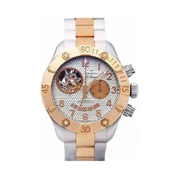 真力时/Zenith El Primero系列 18k玫瑰金-不锈钢 自动机械机芯 男表 86.0516.4021-01.M517