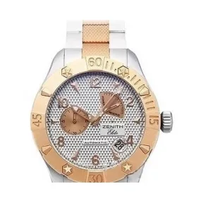 真力时/Zenith 日期显示 18k玫瑰金-不锈钢 自动机械机芯 男表 86.0516.685-01.M517