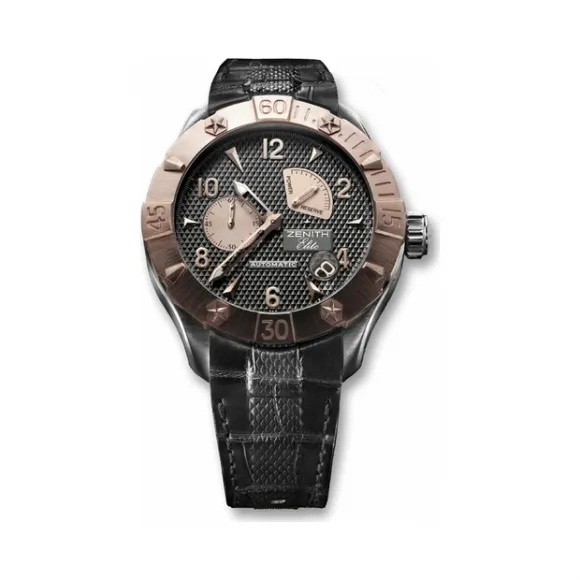 真力时/Zenith Defy Classic 拉丝不锈钢和18K玫瑰金 自动机械机芯 男表 86.0516.685-21.C648